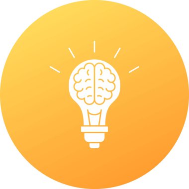 Yaratıcı düşünme vektör simgesi