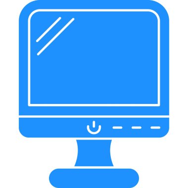 Bilgisayar. Web simgesi basit illüstrasyon