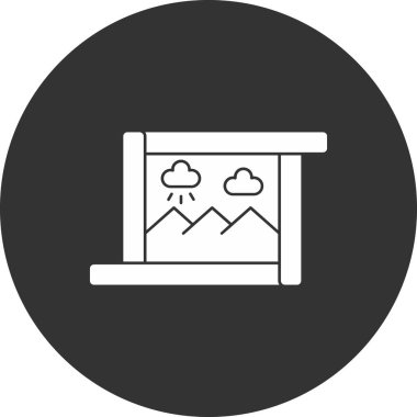 Modern simgenin vektör illüstrasyonu