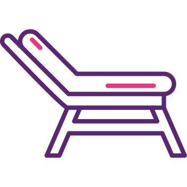 Sandalye. Web simgesi basit illüstrasyon