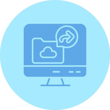 Bulut. Web simgesi basit tasarım