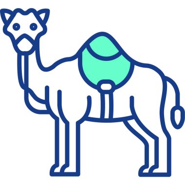 Bir deve simgesinin vektör çizimi