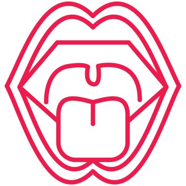 Dişler. Web simgesi basit illüstrasyon