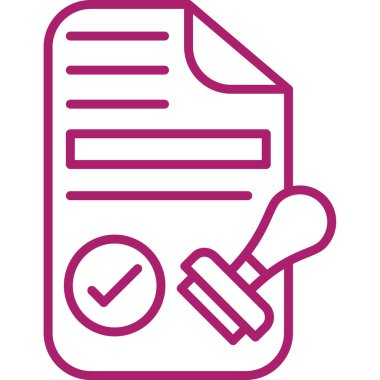 Kontrol listesi. Web simgesi basit illüstrasyon