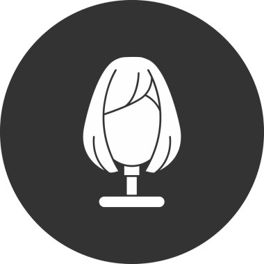 kadın kuaför salonu vektör simgesi