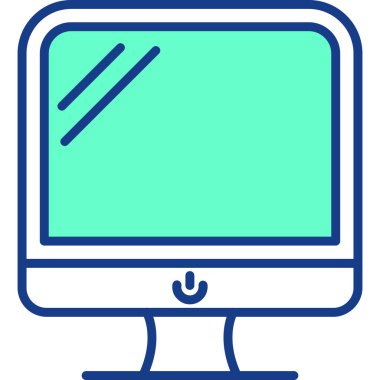 Ekran simgesi modern vektör illüstrasyonunu izle