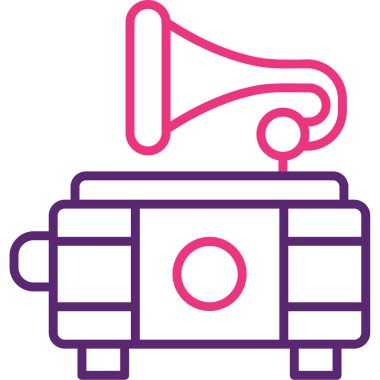 Araba motoru. Web simgesi basit illüstrasyon