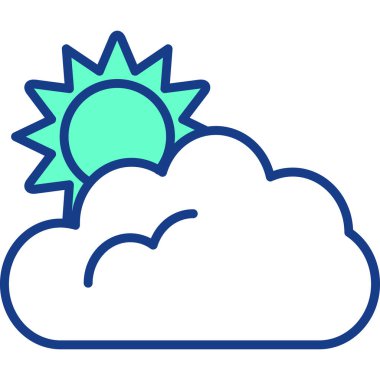 Bulut. Web simgesi basit illüstrasyon