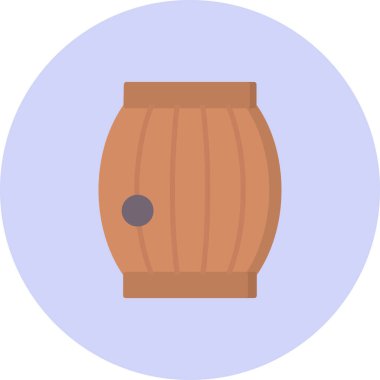 Fıçı. Web simgesi basit illüstrasyon