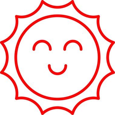 Güneş Ağı simgesi basit illüstrasyon