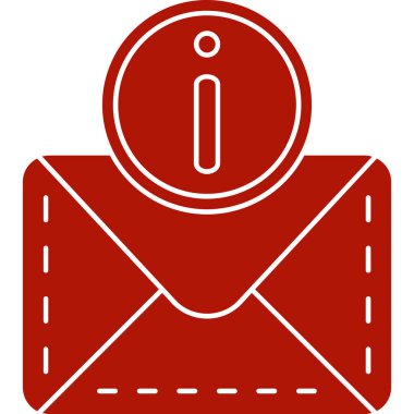 Bir posta simgesinin vektör illüstrasyonu