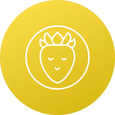 Şirin bir aslan simgesinin vektör çizimi