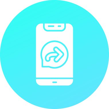 Vektör akıllı telefon simgesi illüstrasyonu