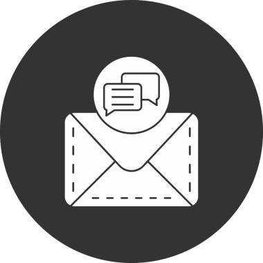 e- posta ileti vektörü simgesi