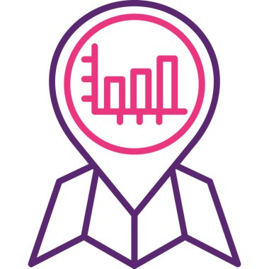 Harita işaretleyici simgesi. vektör illüstrasyonu