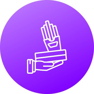 Mor arkaplan simgesinin vektör çizimi