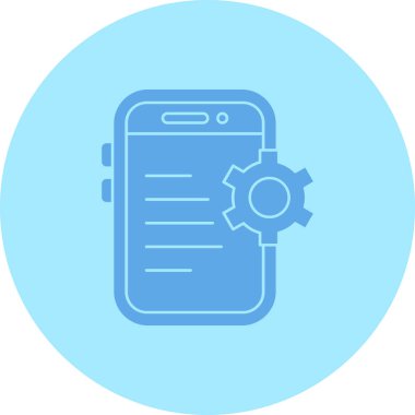 Akıllı telefon. Web simgesi basit illüstrasyon