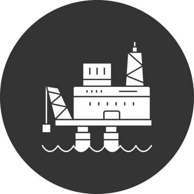 Petrol tankeri gemi simgesi. Petrol tankeri posteri basit örnek gemi web vektör simgesi