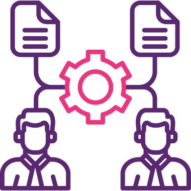 iş simgesi vektör illüstrasyonu