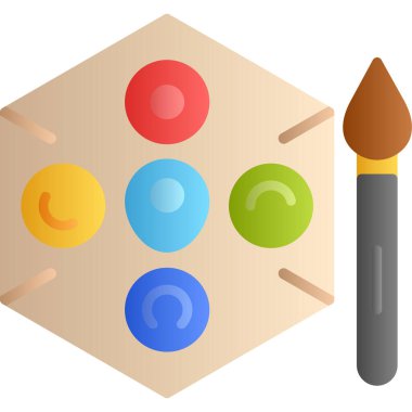 palet ve kalem simgesi.