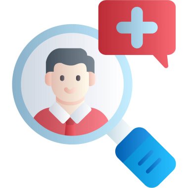 Yeni işe alma simgesi, vektör illüstrasyonu basit tasarım