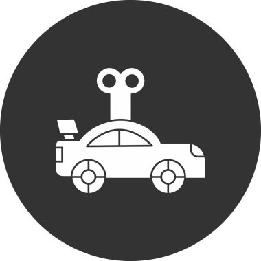 araba simgesi, vektör illüstrasyonu