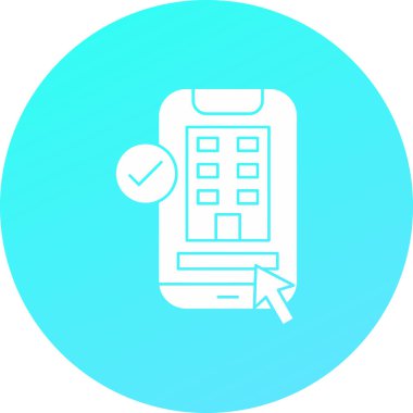 Basit vektör simgesi, mobil resimleme