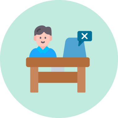 Ofiste çalışan adam.