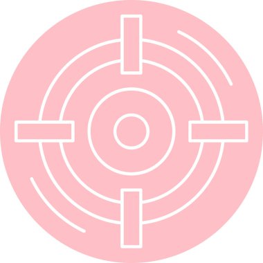 hedef simge vektör illüstrasyonu