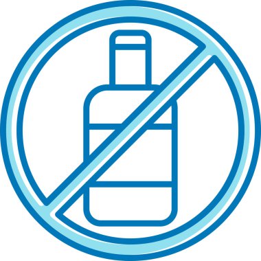 Alkol simgesi vektör illüstrasyonu yok