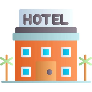 Modern otelin vektör çizimi