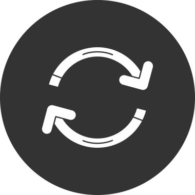 yenileme simgesi. vektör çizim