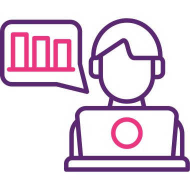 İnternet sohbeti. Basit resimleme