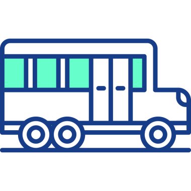 tren. Web simgesi basit illüstrasyon