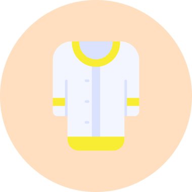 giysi moda ikonu düz stil