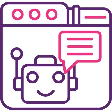 Konuş. Web simgesi basit tasarım