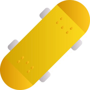 Kaykay. Web simgesi basit illüstrasyon