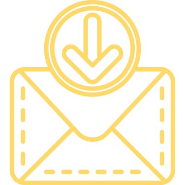 e-posta mektup simge vektör çizim