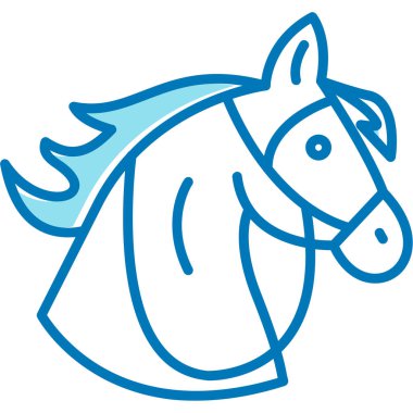 Güzel at kafası karakteri.