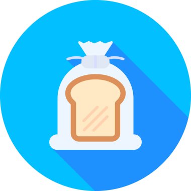 ekmek ikonu vektör illüstrasyonu