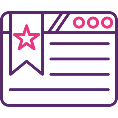 Modern bir simgenin vektör illüstrasyonu