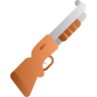 silah, vektör çizimi, düz biçim tasarımı