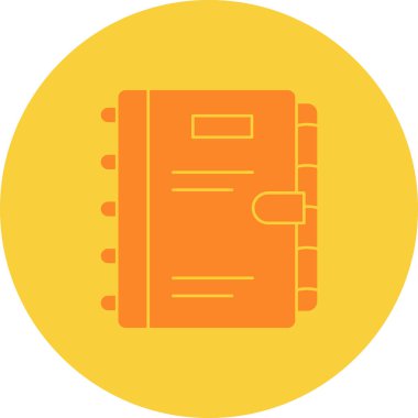 Bir kitap simgesinin vektör illüstrasyonu