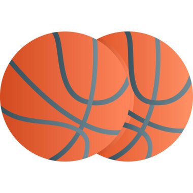 Basketbol ikonu. Vektör illüstrasyonu