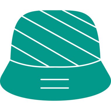 şapka düz vektör simgesi