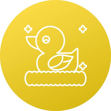 ördek simgesi vektör illüstrasyonu