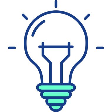 Bir fikrim var. Web simgesi basit illüstrasyon