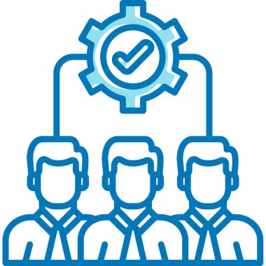 İnsanların vektör illüstrasyonu ve takım çalışması kavramı