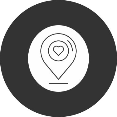 konum simgesi, basit illüstrasyon