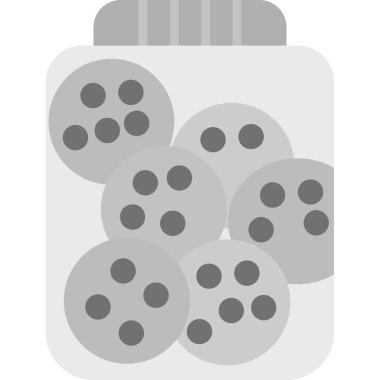 yiyecek düz vektör simgesi